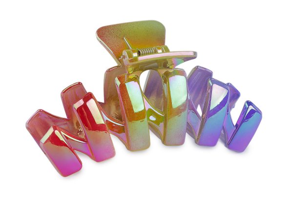 Skřipec do vlasů duhový s perleťovým leskem