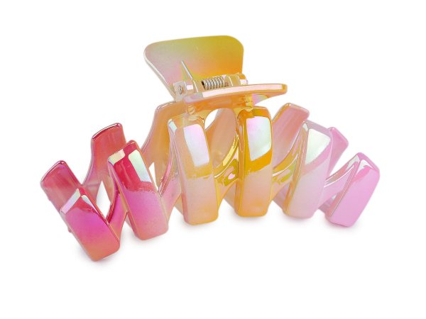 Skřipec do vlasů duhový s perleťovým leskem