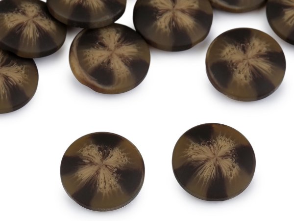 Knoflík kabátový, sakový - sametový efekt velikost 34", 40", 48"