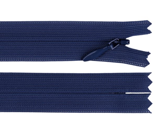 Spirálový zip skrytý YKK No 5 délka 60 cm dederon