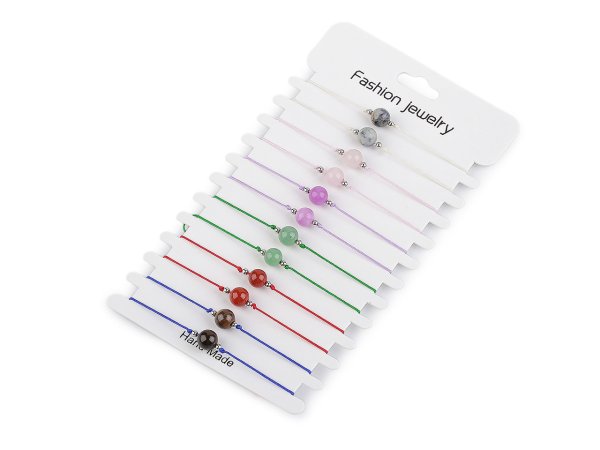 Náramek shamballa minerální korálek