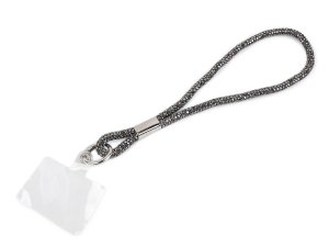 Kamínkový přívěsek / poutko na mobilní telefon, klíče s plastovou vložkou