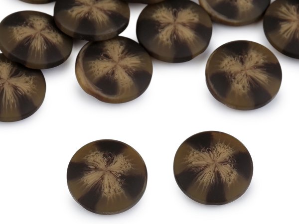 Knoflík kabátový, sakový - sametový efekt velikost 34", 40", 48"