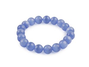 Náramek z minerálních, syntetických a skleněných korálků