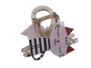 Skřipec do vlasů kočka