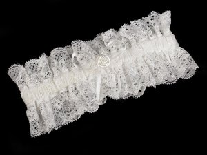 Svatební podvazek krajkový