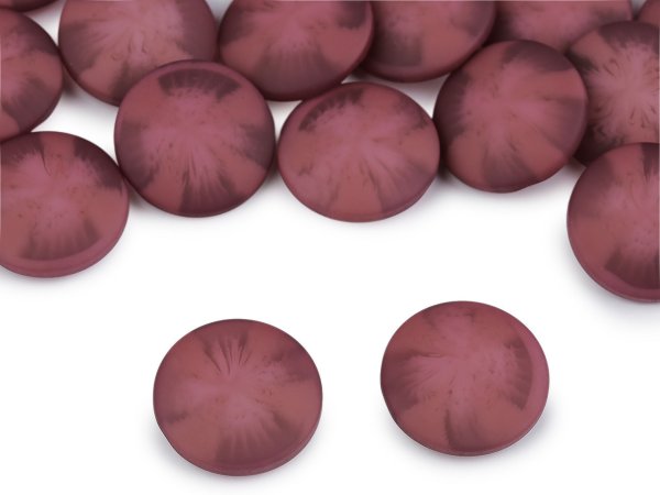 Knoflík kabátový, sakový - sametový efekt velikost 34", 40", 48"