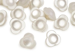 Knoflík květ perleťový velikost 22"