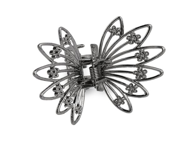 Skřipec do vlasů kovový motýl