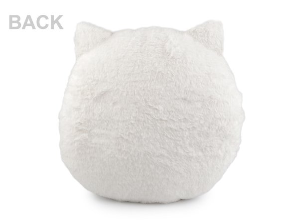 Dekorační polštář plyšový kočka Ø35 cm