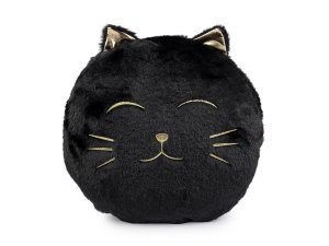Dekorační polštář plyšový kočka Ø35 cm