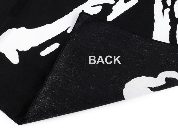 Bavlněný šátek lebka 70x70 cm