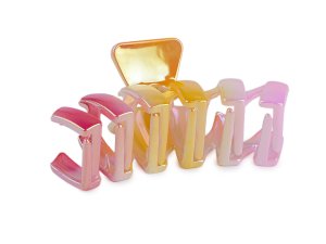 Skřipec do vlasů duhový s perleťovým leskem