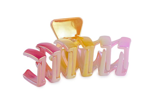 Skřipec do vlasů duhový s perleťovým leskem