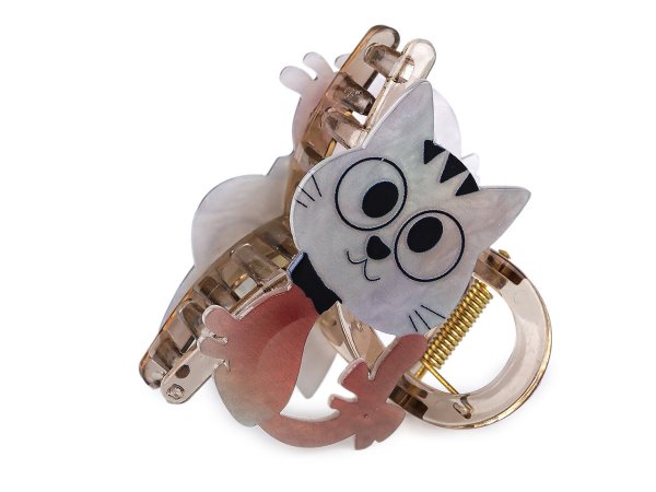 Skřipec do vlasů kočka