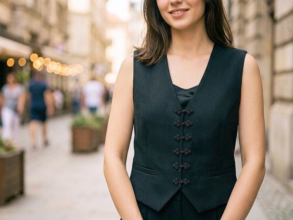 Ozdobné textilní zapínání s korálky