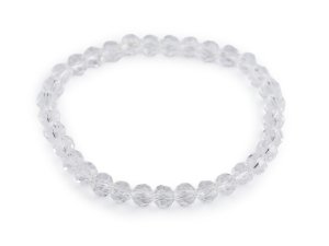 Náramek pružný z broušených korálků