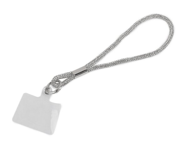 Kamínkový přívěsek / poutko na mobilní telefon, klíče s plastovou vložkou