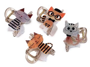 Skřipec do vlasů kočka