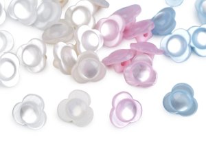 Knoflík květ perleťový velikost 22"