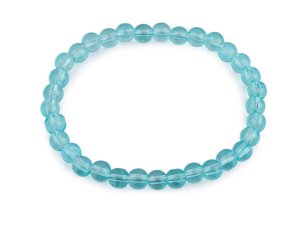 Náramek pružný ze skleněných korálků