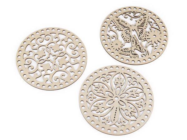 Víko na pletení / háčkování košíků Ø18 cm