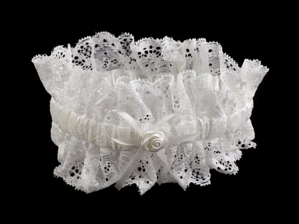 Svatební podvazek krajkový