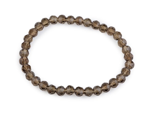 Náramek pružný z broušených korálků