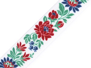 Pruženka folklor šíře 25 mm