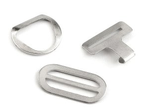 Zapínání na motýlka ocelové, sada 3 páry