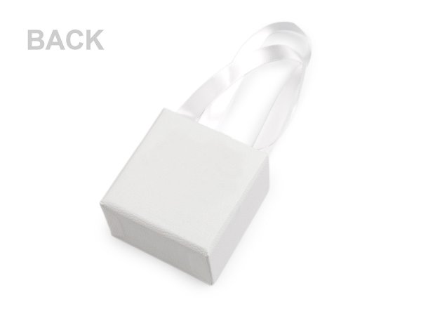 Krabička na šperky s průhledem srdce a uchem 5,5x5,5 cm