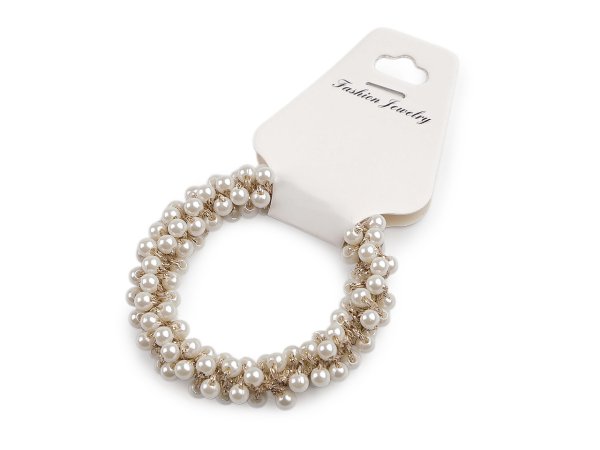 Perlová gumička do vlasů