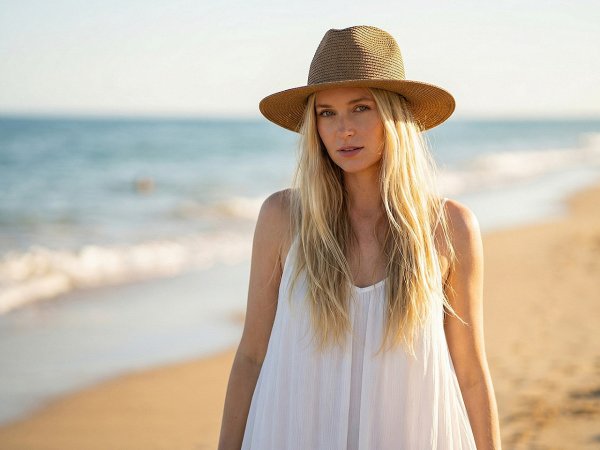 Letní klobouk / slamák unisex k dozdobení