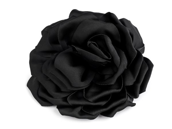 Brož saténová růže Ø17 cm