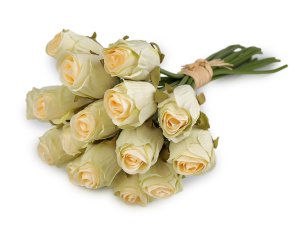 Umělá kytice růže svazek 16 ks