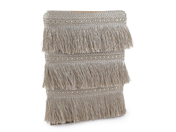 Třásně / prýmek lesklý šíře 90 mm