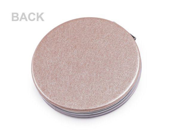 Kosmetické zrcátko s tekutými glitry květy