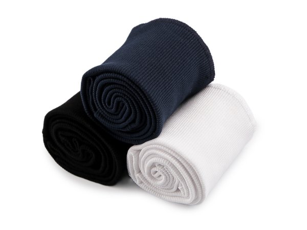 Bavlněné elastické náplety šíře 7,5 cm sada (2x rukáv, 1x pás)