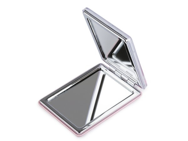 Kosmetické zrcátko s tekutými glitry dívka