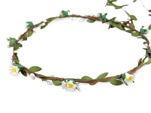 Květinový věneček do vlasů sedmikrásky