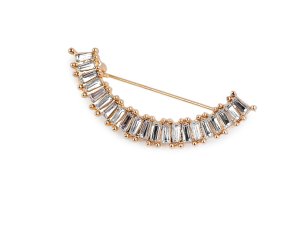 Brož s broušenými kamínky do výstřihu