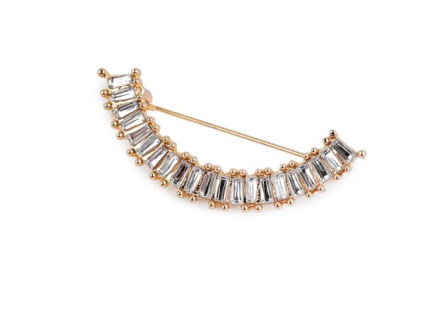 Brož s broušenými kamínky do výstřihu