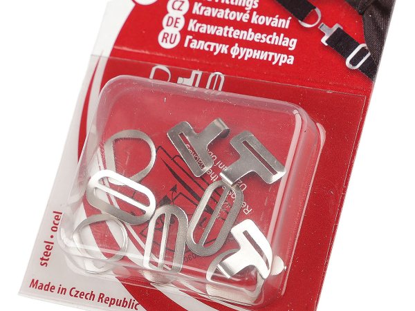 Zapínání na motýlka ocelové, sada 3 páry
