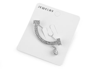 Brož s broušenými kamínky do výstřihu