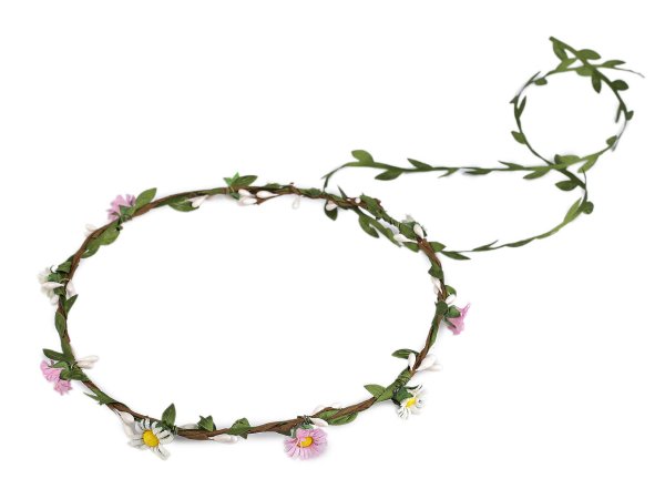 Květinový věneček do vlasů sedmikrásky