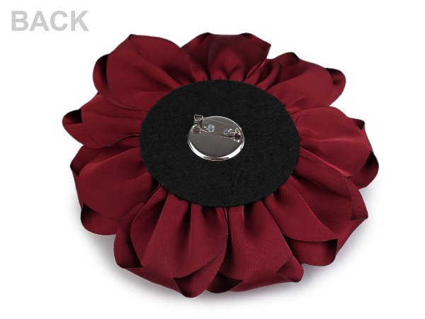 Brož saténová růže Ø17 cm