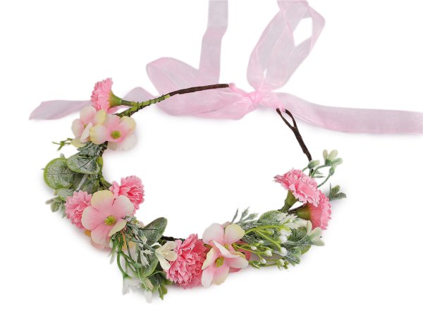 Květinový věneček do vlasů dívčí