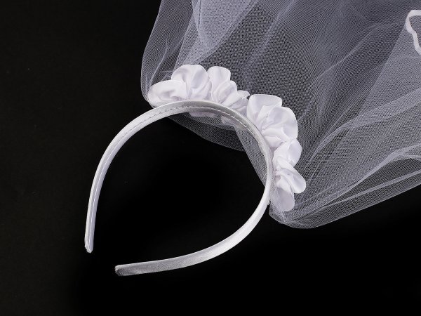 Čelenka do vlasů se závojem - na párty / rozlučku se svobodou