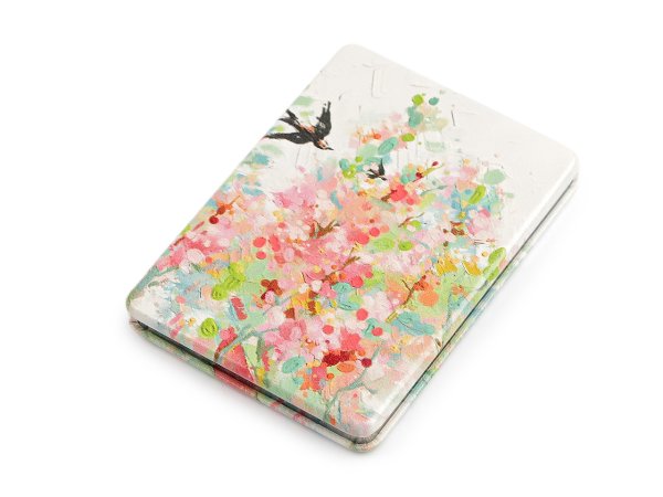 Kosmetické zrcátko květy