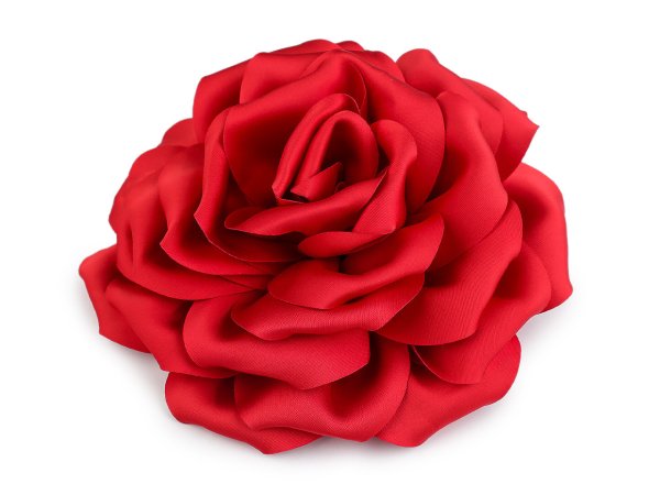 Brož saténová růže Ø17 cm